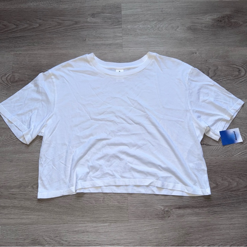 Abound White Crop Top